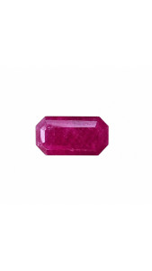 3.65 ct Ruby Emerald cut From Madagascar